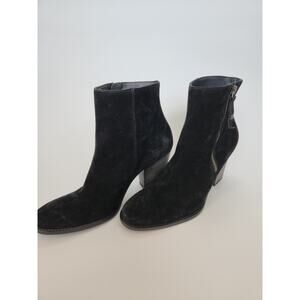 Paul Green Reya Stacked Heel Boots 7.5 Black